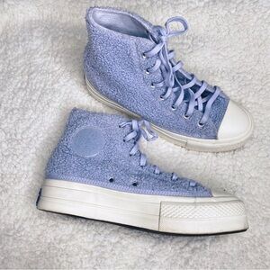 Converse Run Star Hike Sherpa Farro Platform Shoes women Size 8.5 purple